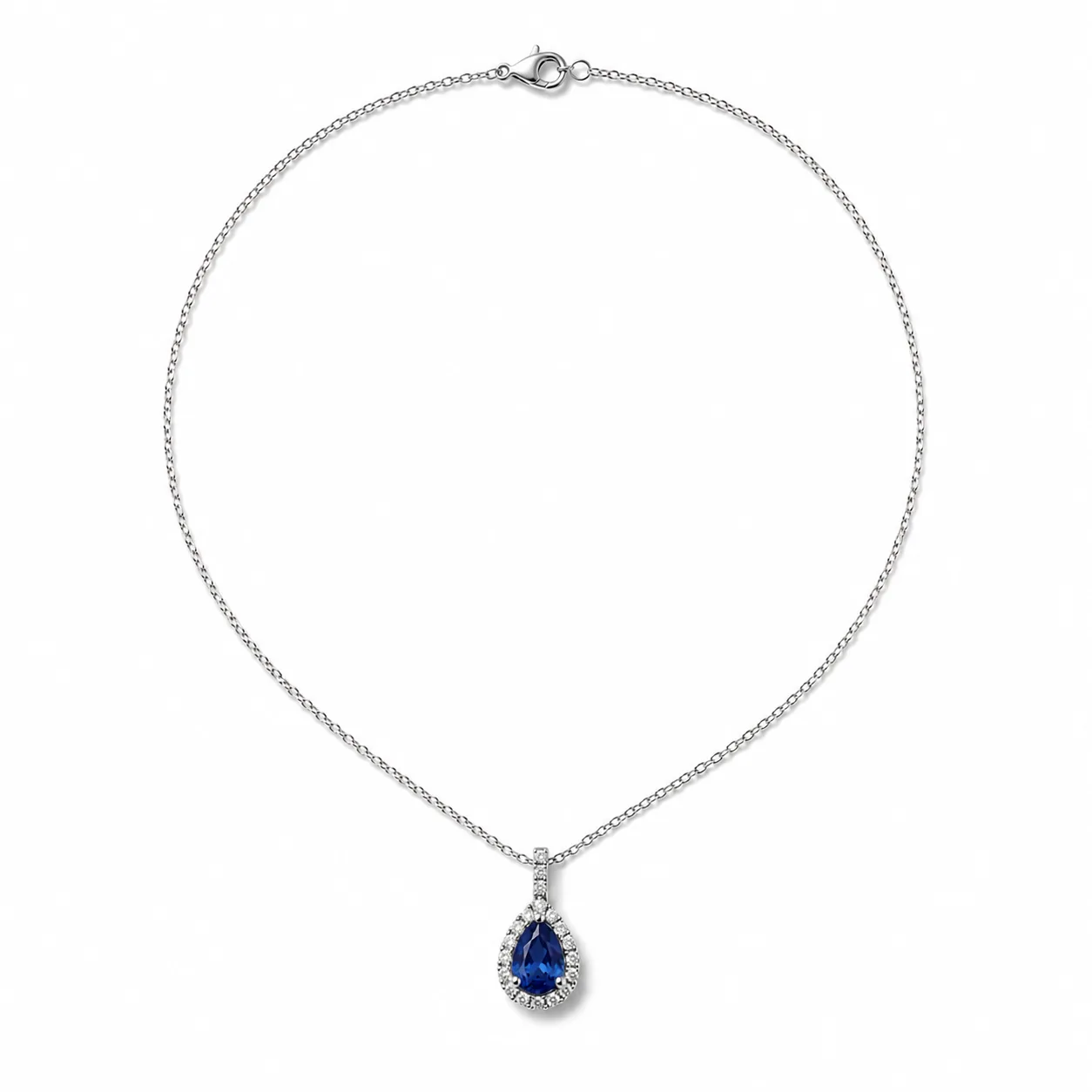 Necklace Shape Refinement — Necklace Chain Alignment after professional editing by Jewelry Photo Magic